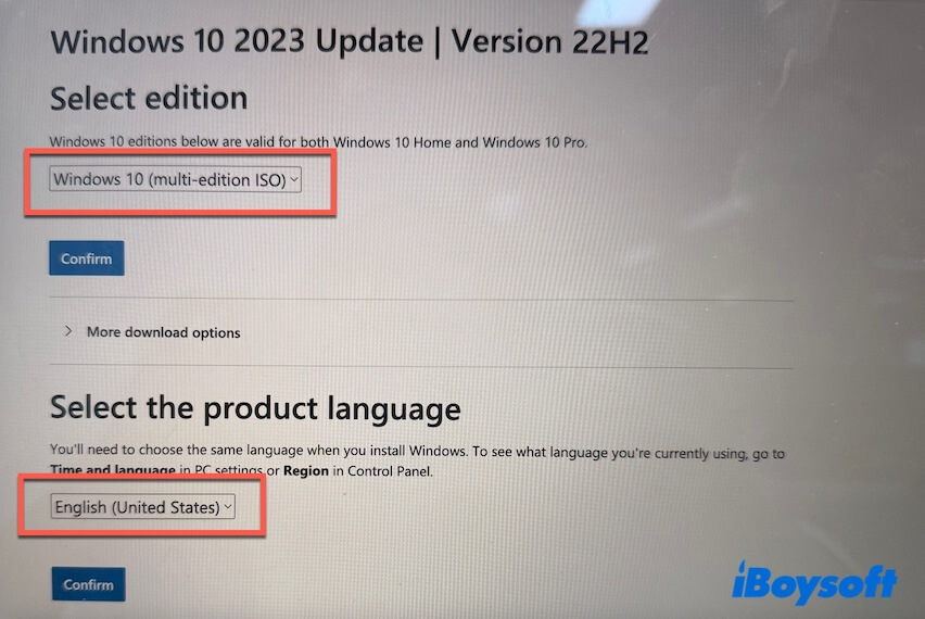 descarga Windows 10 Home de Microsoft