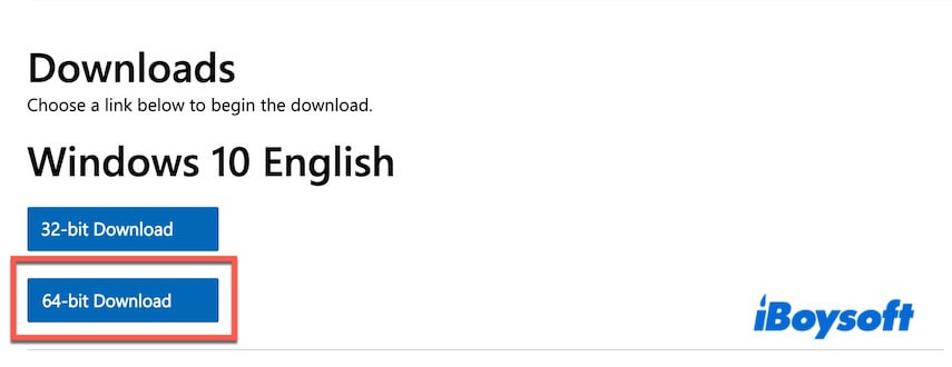 Windows ISO download 64 bit