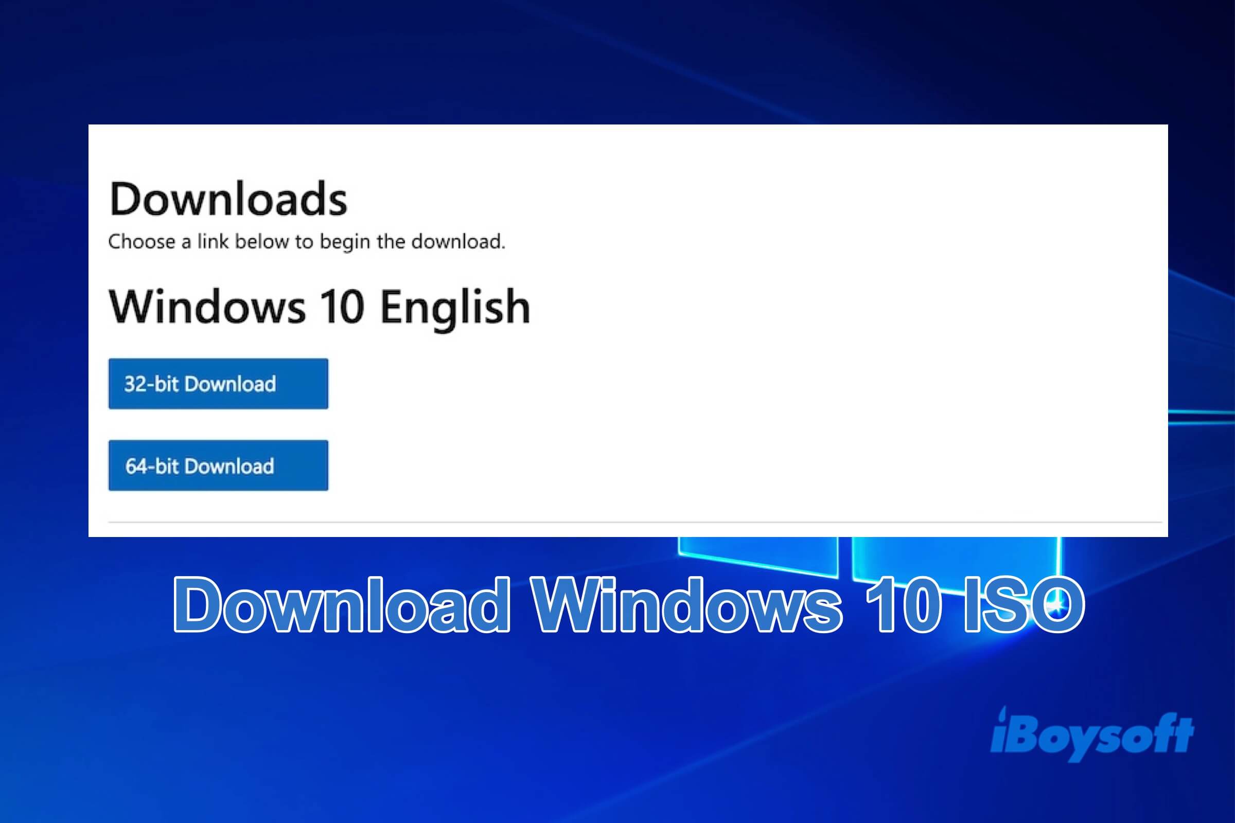 Windows 10 ISO download