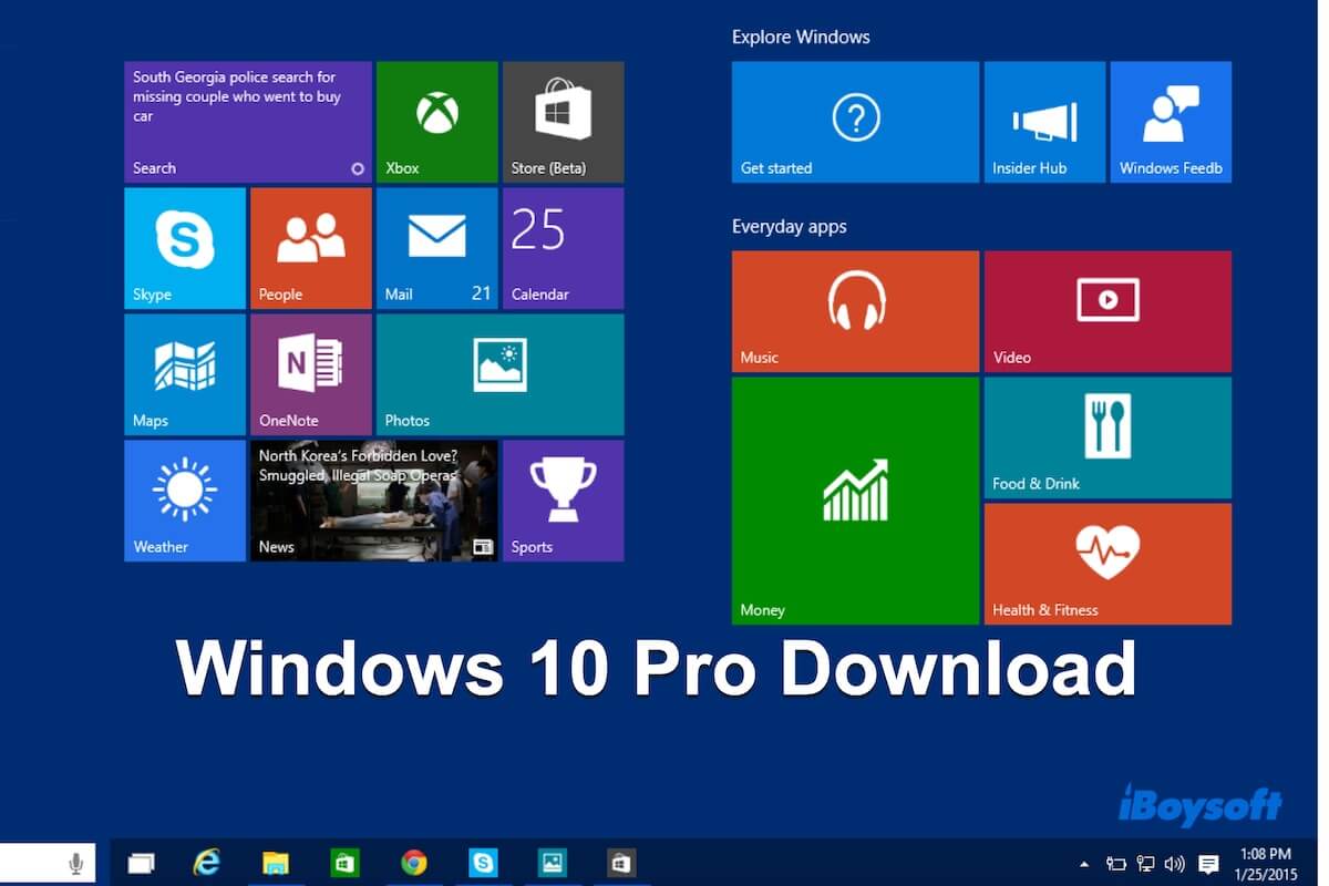 download Windows 10 Pro ISO