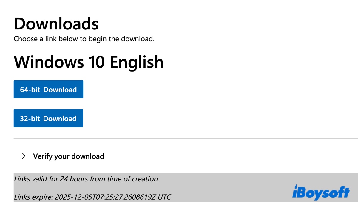 Elegir descargar Windows 10 22H2 de 64 bits o 32 bits