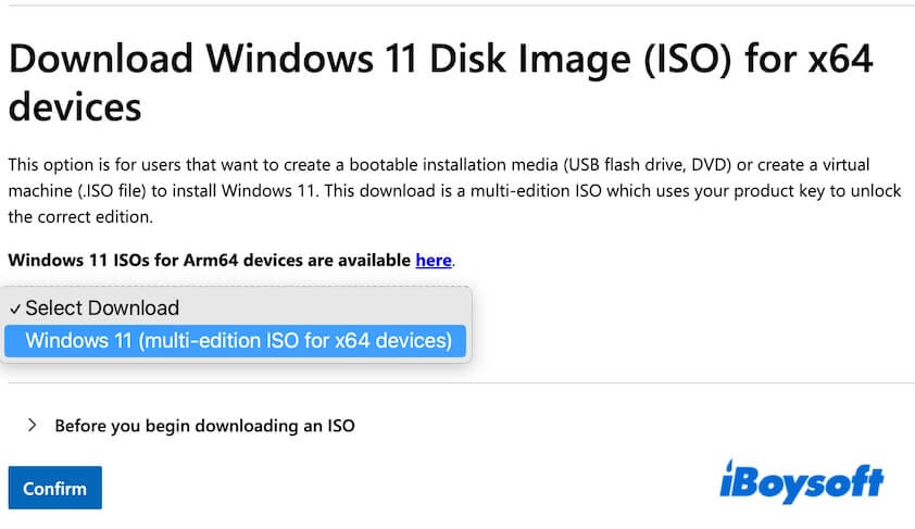 select Windows 11 in menu