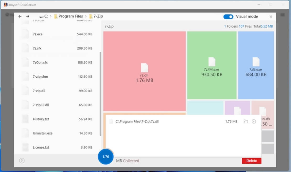 Collect unwanted files to delete