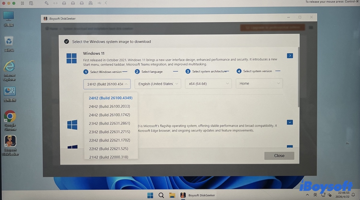 Eski bir Windows 11 sürümünün tercih edilmesi