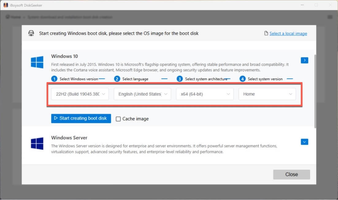 Windows 10エディションの選択画面