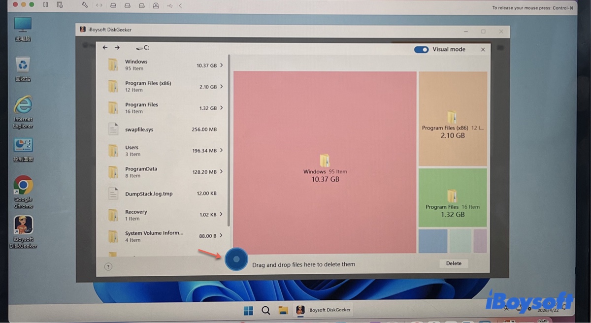 Deleting unnecessary files on Windows to make space